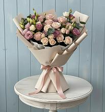 Букет цветов из:  Розы и Лизиантусы в Шиморское