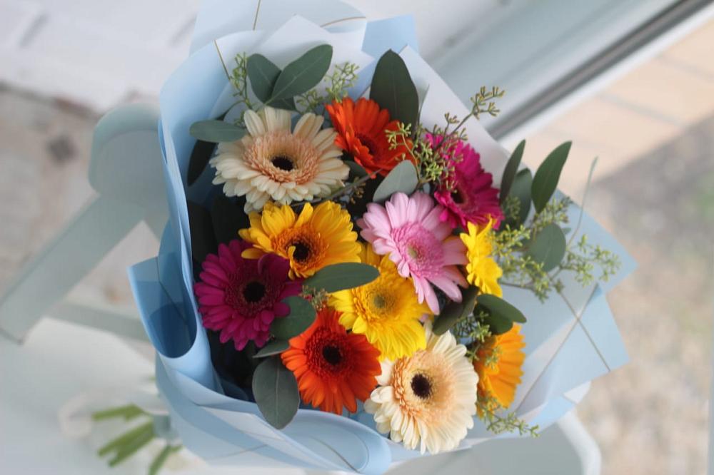 Букет цветов из: Герберы в Шиморское