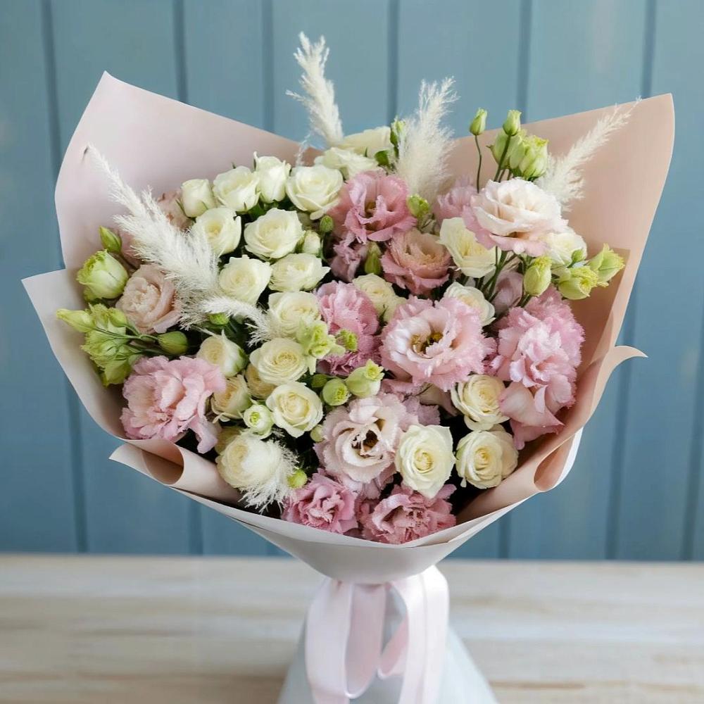 Букет цветов из: Альстромерии и Розы в Шиморское