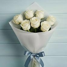 Букет 7 Белых роз Эдлесс Лав #REPLACE_PRED# Шиморское