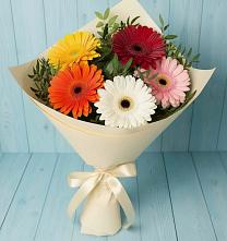 Букет цветов из:  Герберы в Шиморское