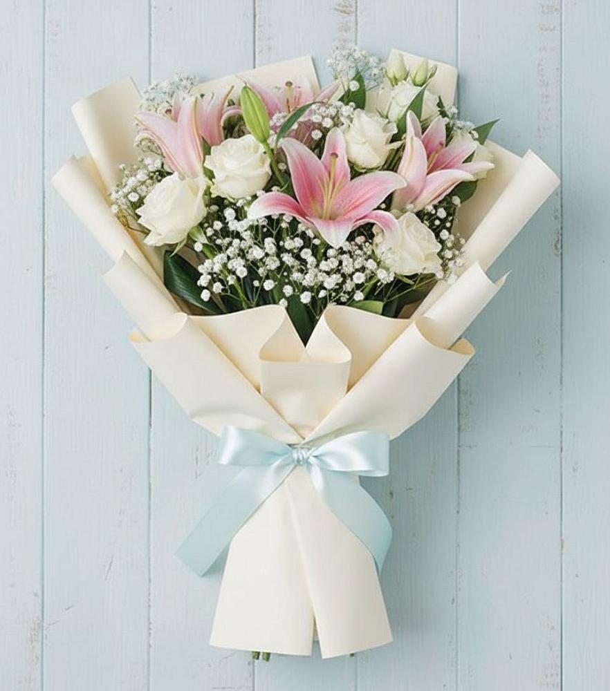 Букет цветов из: Лилии в Шиморское