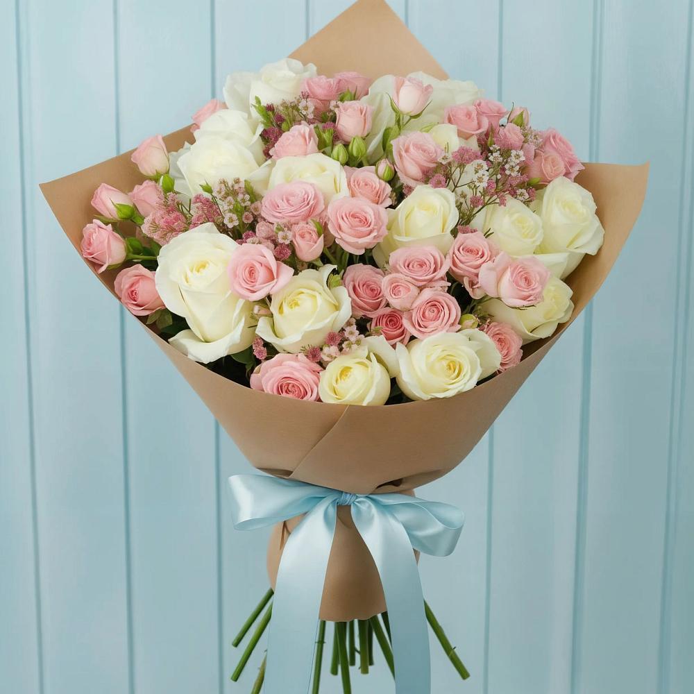 Букет цветов из: Розы в Шиморское