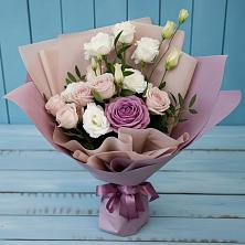 Букет цветов из:  Розы и Лизиантусы в Шиморское