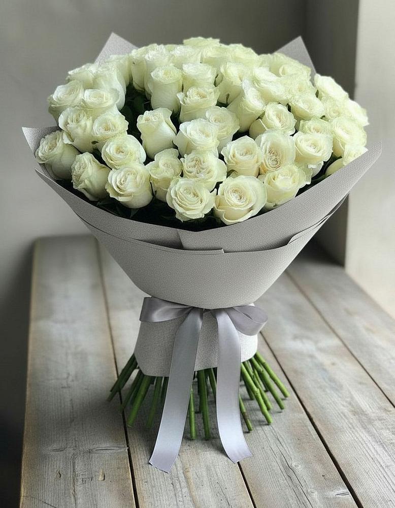 Букет 35 Белых роз в Шиморское