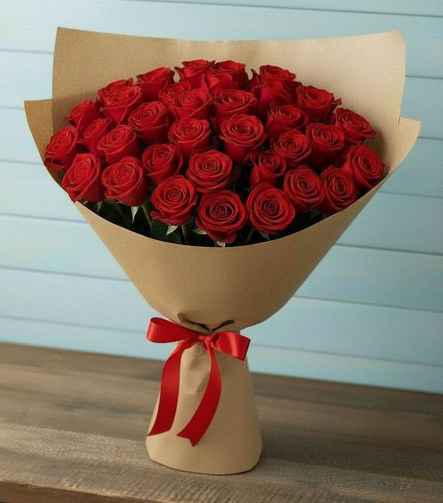 Букет Красные розы Милано в Шиморское