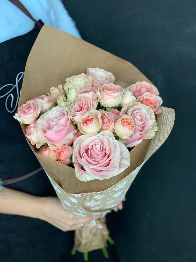 Букет цветов из: Хризантемы и Розы в Шиморское