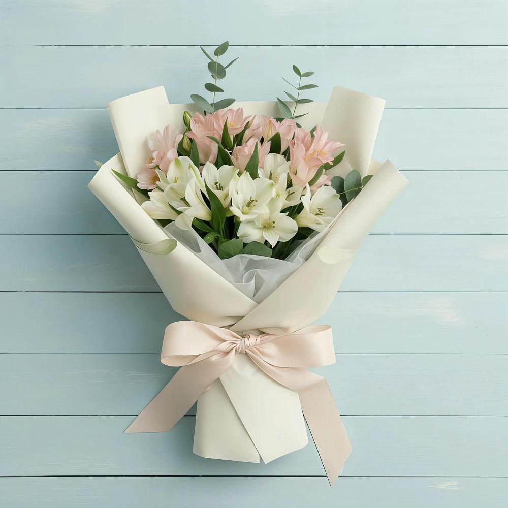 Букет цветов из: Альстромерии в Шиморское