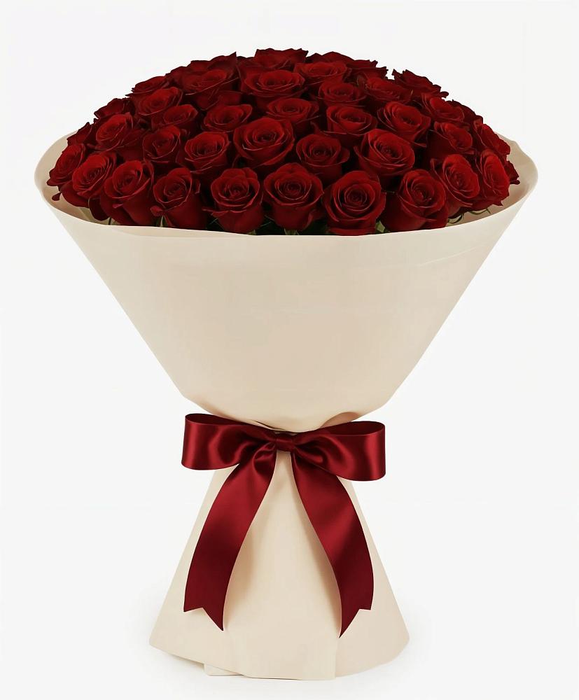 Букет 101 Бордовая роза Блэк Бакарра в Шиморское