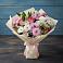 Букет цветов из: Хризантемы, Альстромерии и Розы в Шиморское